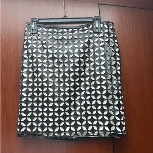 Vince Camuto Black and White Pencil Mini Skirt